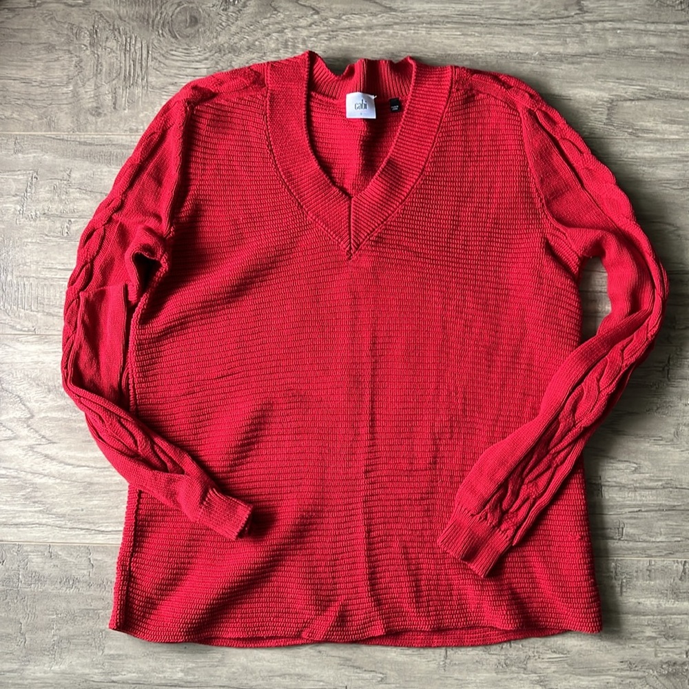 Red Knit Cabi Sweater
